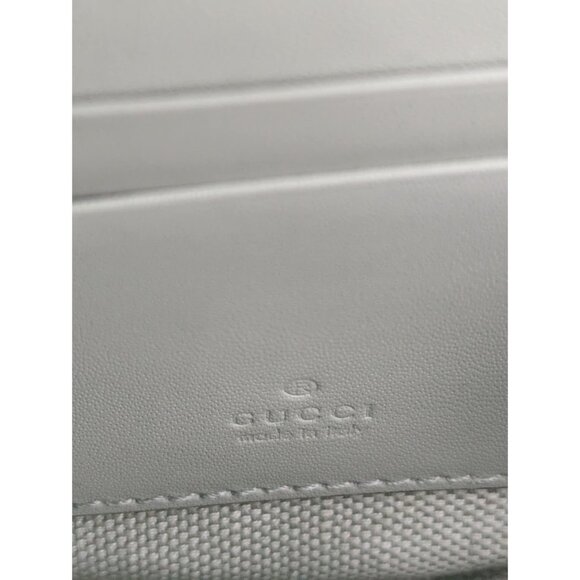 Gucci Ophidia GG Summer Denim Leather Mini Shoulder Bag Pale Green 757309 - Picture 8 of 12